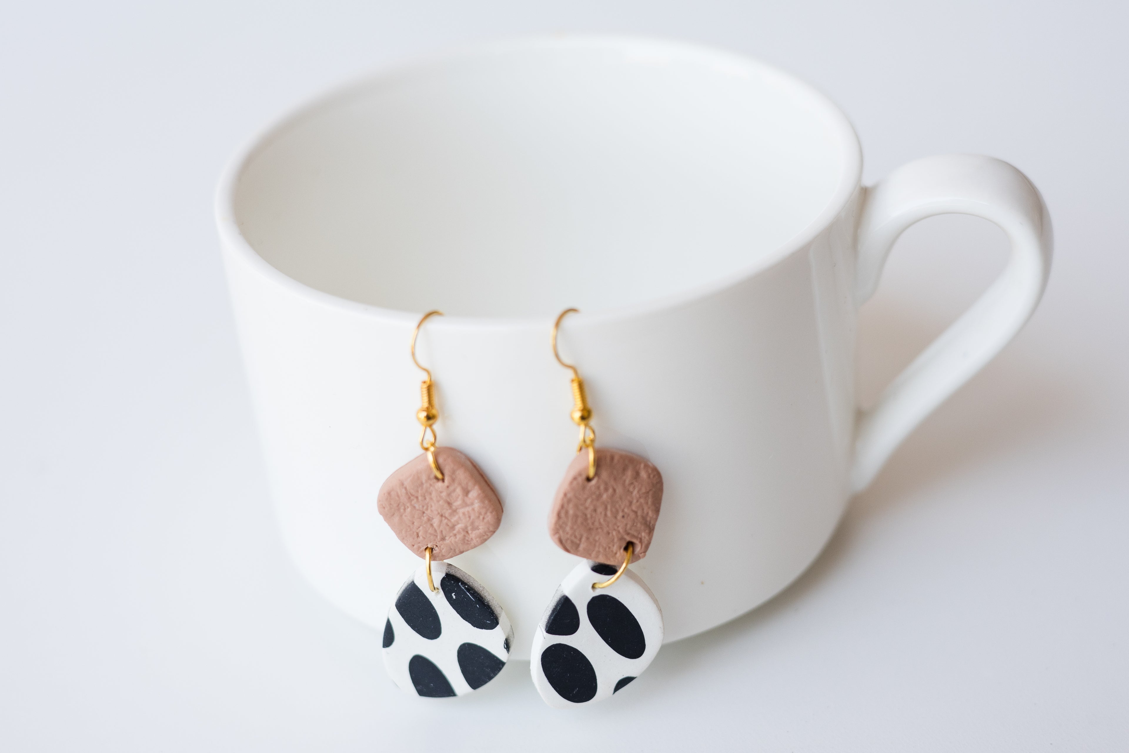 Monochrome Spot Earrings