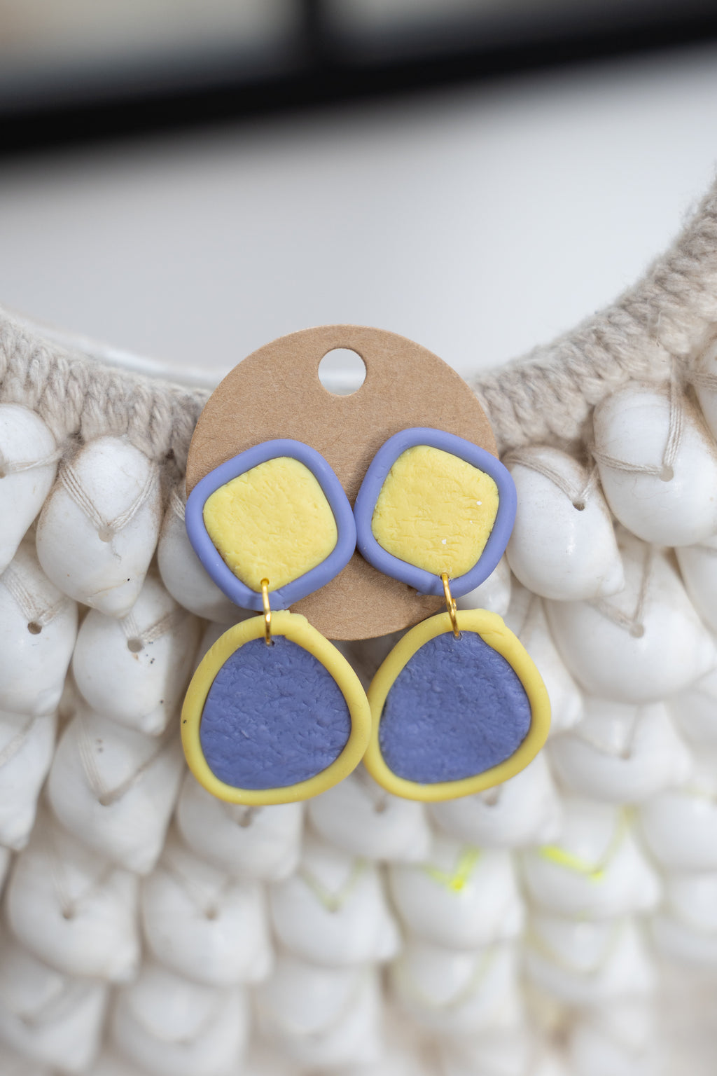 Lavender Lemon Drop Earrings