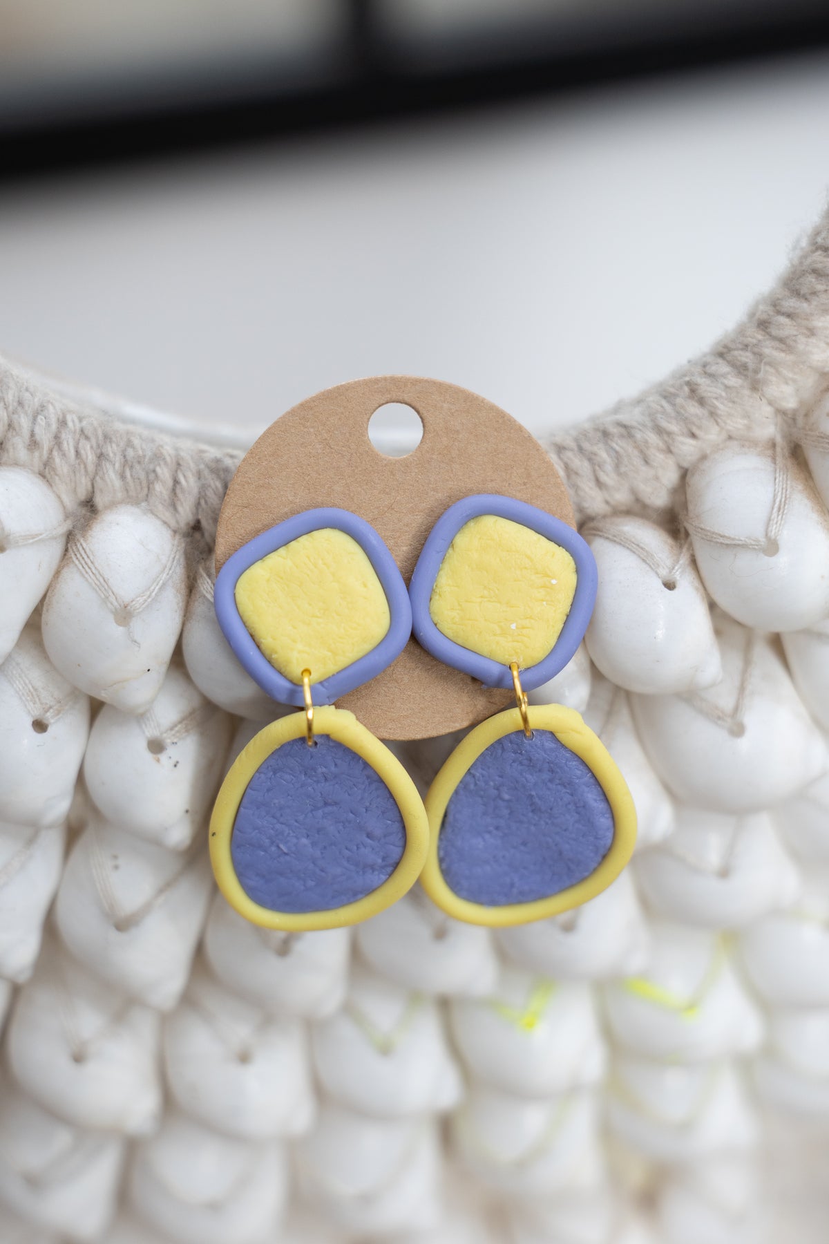 Lavender Lemon Drop Earrings