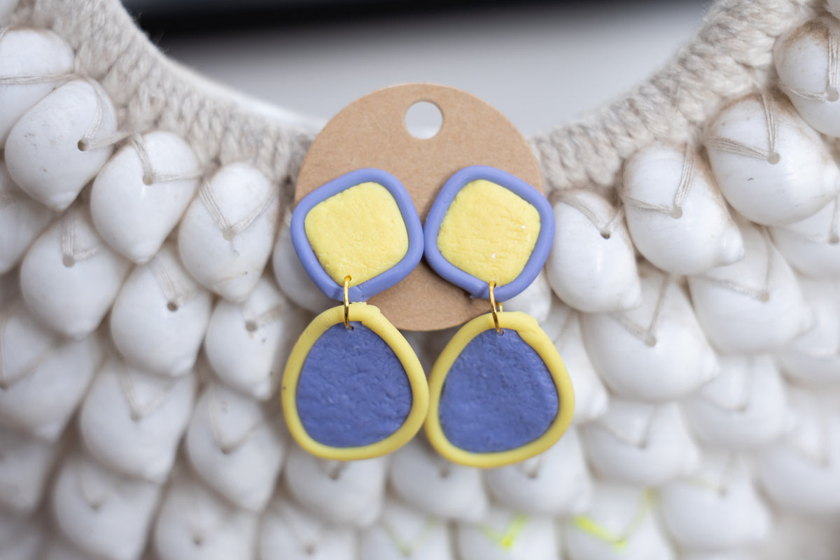 Lavender Lemon Drop Earrings
