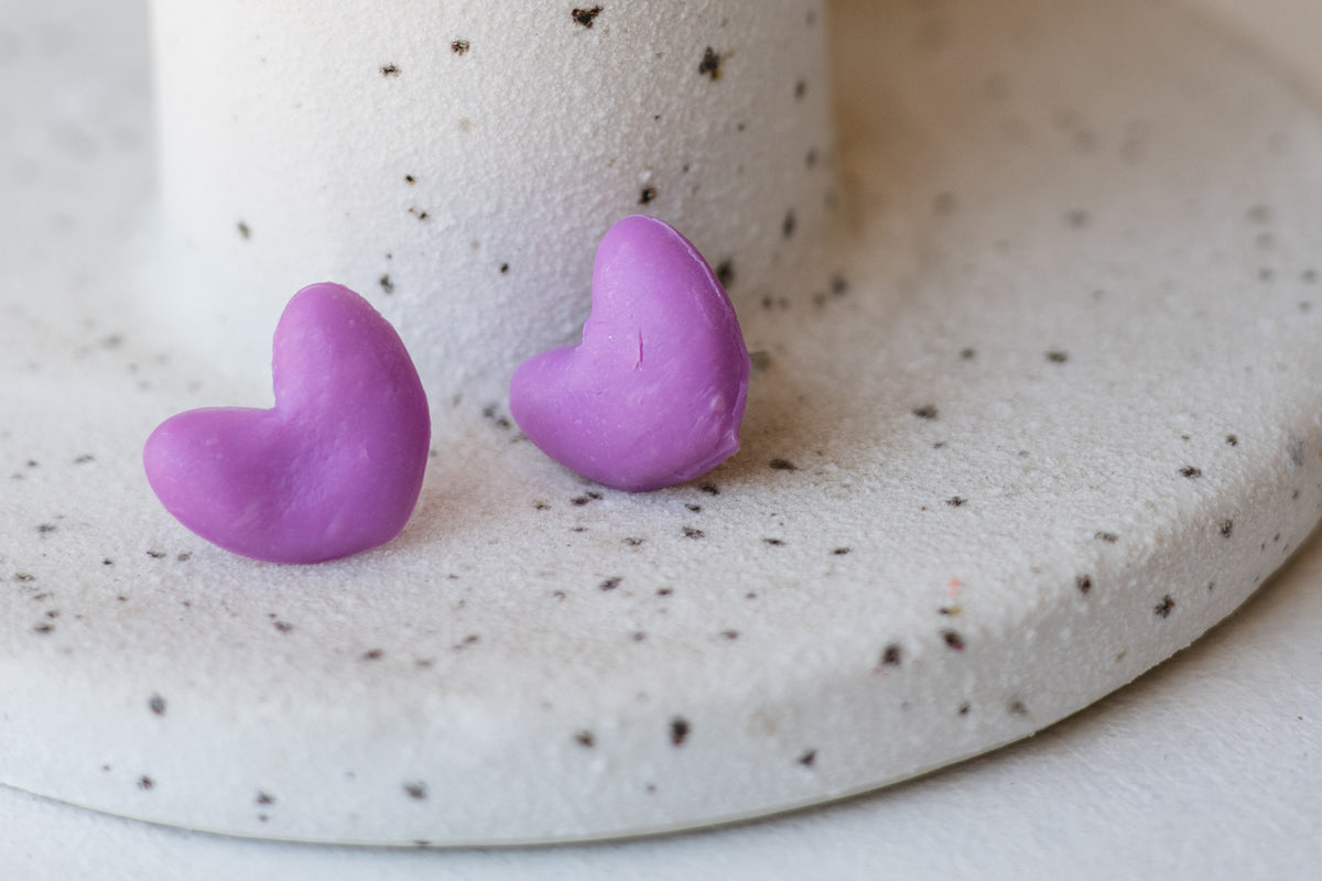 Rainbow Heart Studs