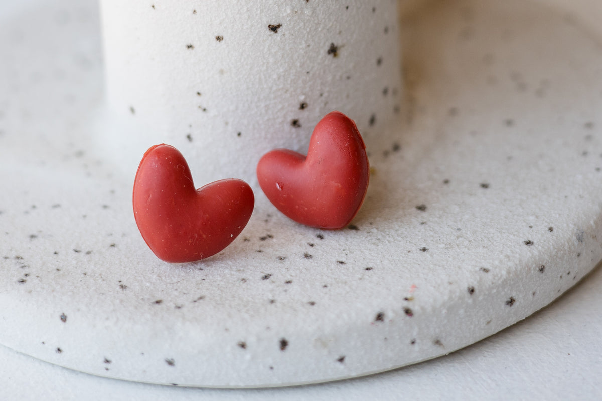 Rainbow Heart Studs