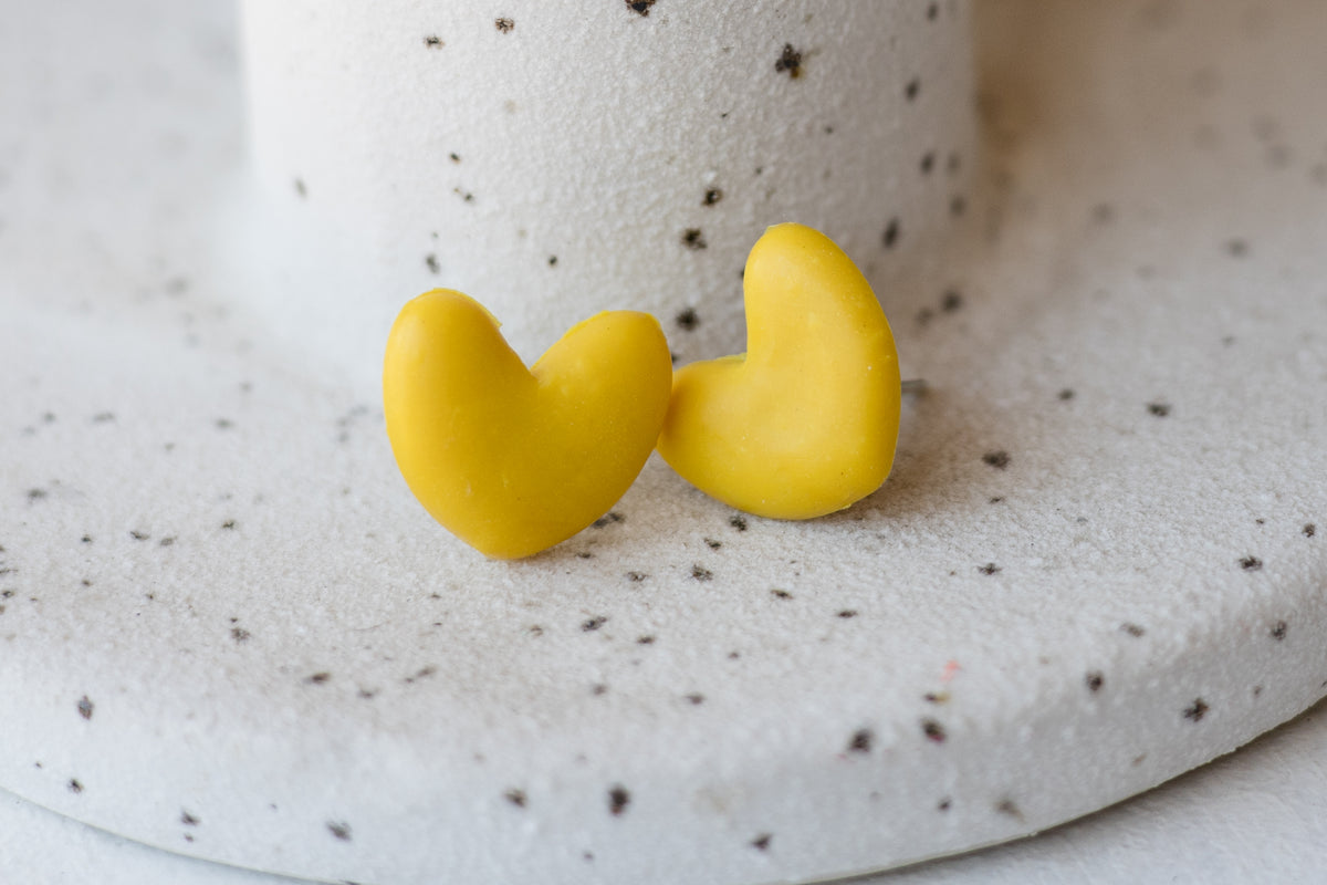 Rainbow Heart Studs
