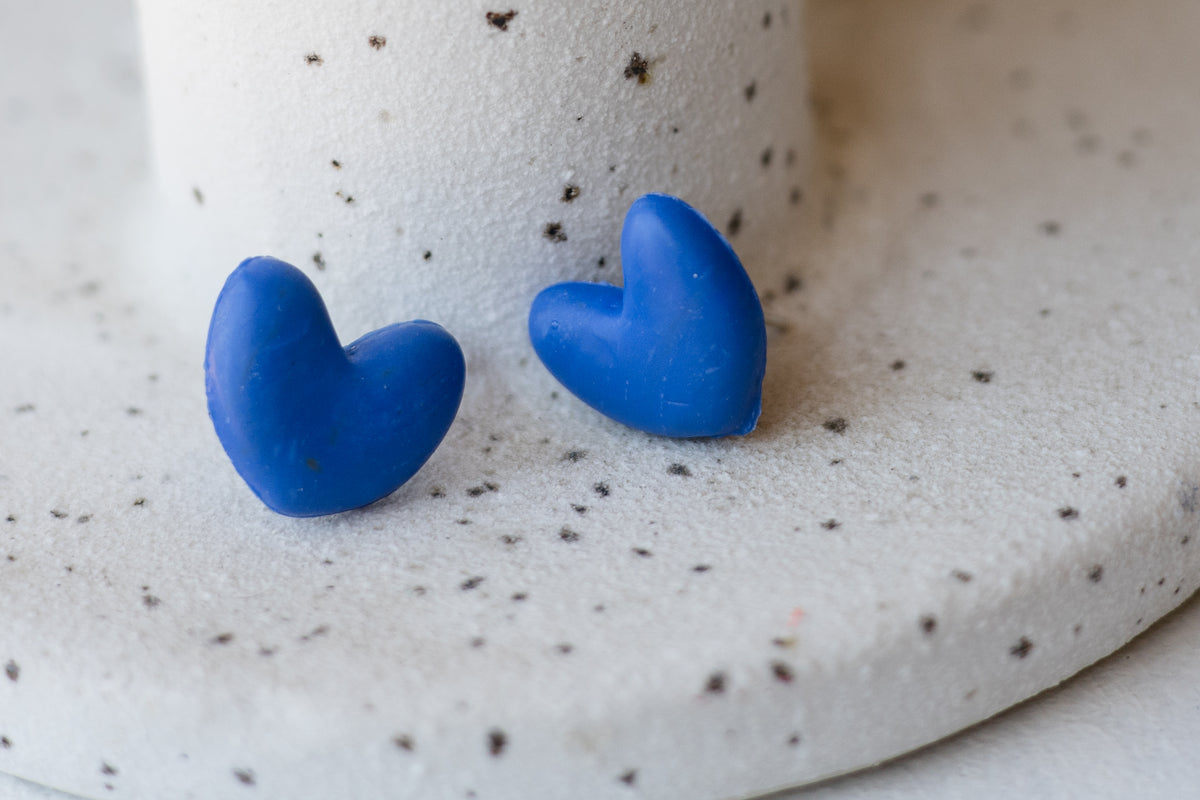 Rainbow Heart Studs