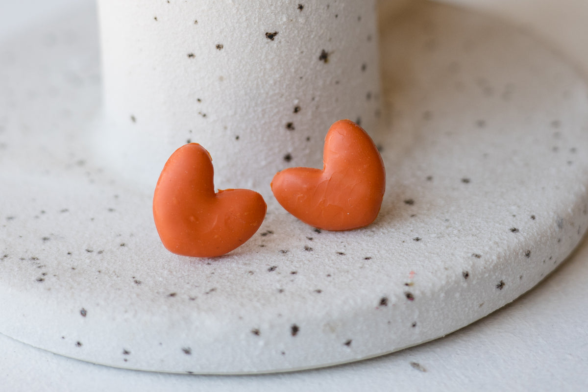 Rainbow Heart Studs